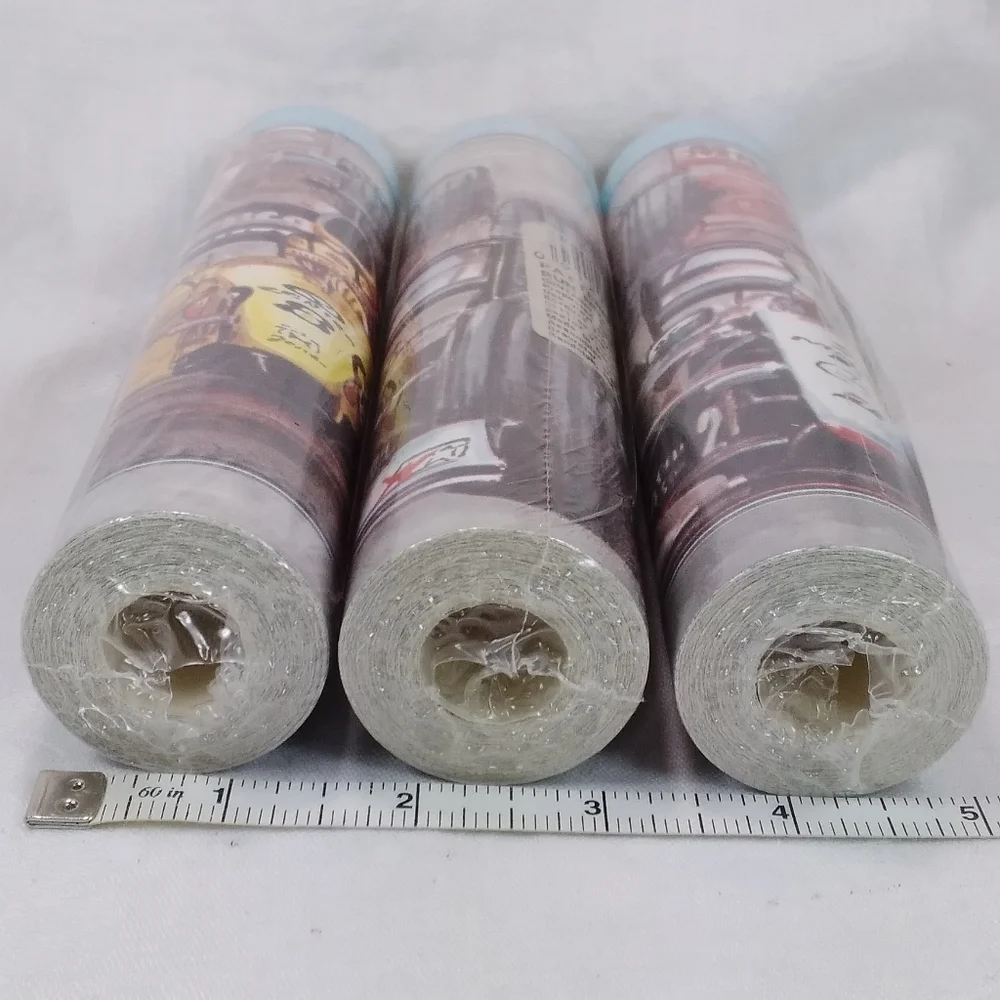 Lot of 3 BREWSTER Wallcovering Race Cars BORDER Pre-pasted, 7